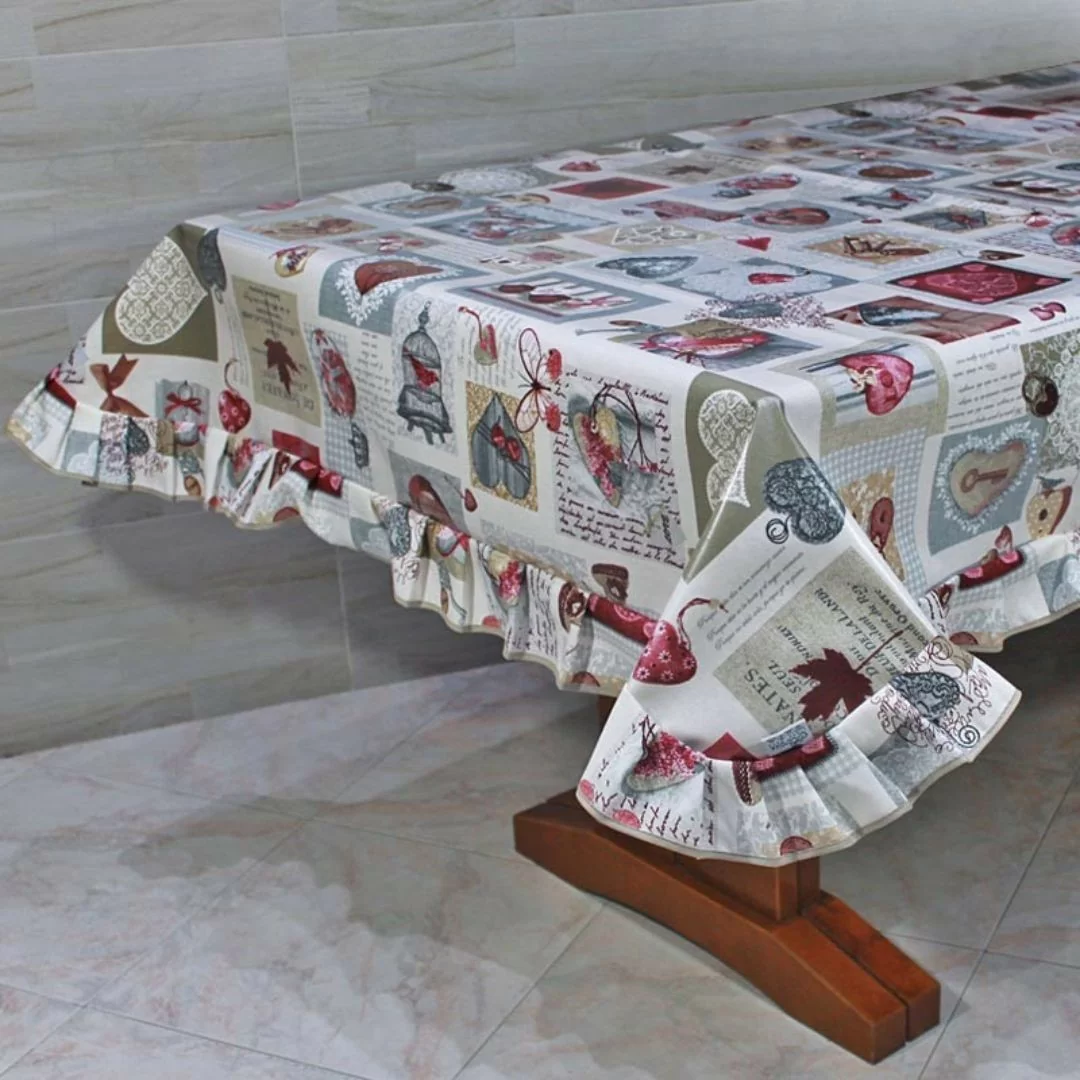 Tovaglia Plastificata con Volant Maratex art. Chiave