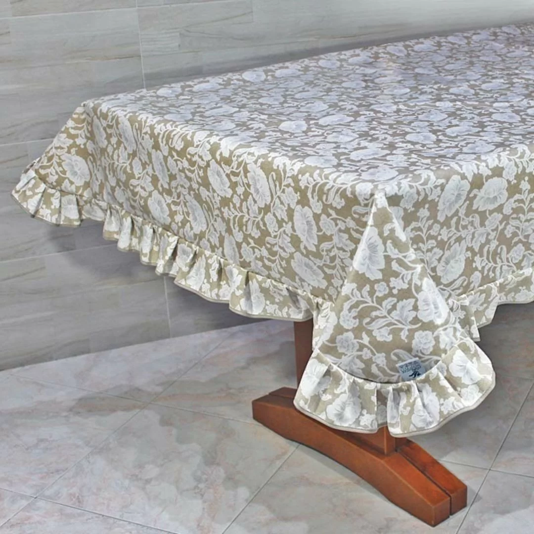 Tovaglia Plastificata con Volant Maratex art. Rosa 2