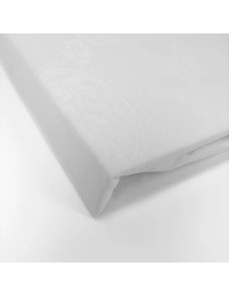 Coprimaterasso con cerniera in cotone damascato LineaBlu Damasco