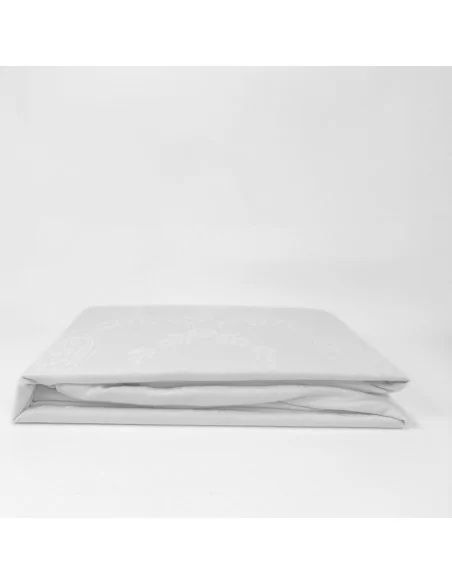 Coprimaterasso con cerniera in cotone damascato LineaBlu Damasco