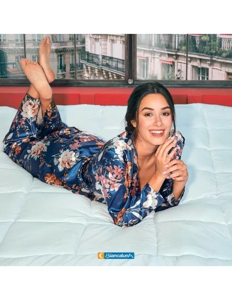 Topper Materasso Correttore Biancaluna 7cm con elastici