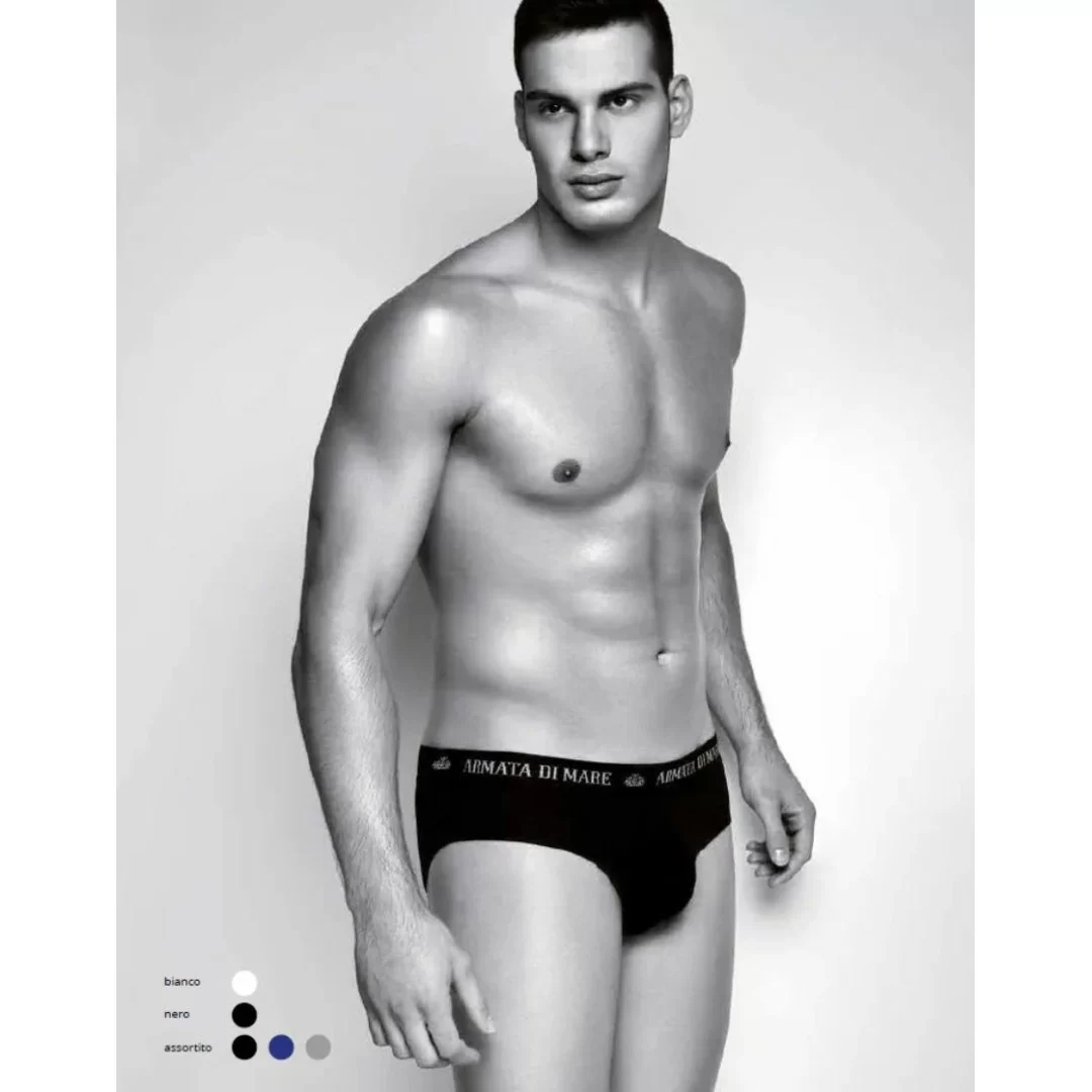 Slip Uomo in Cotone Armata di Mare GT102 set 6 pezzi