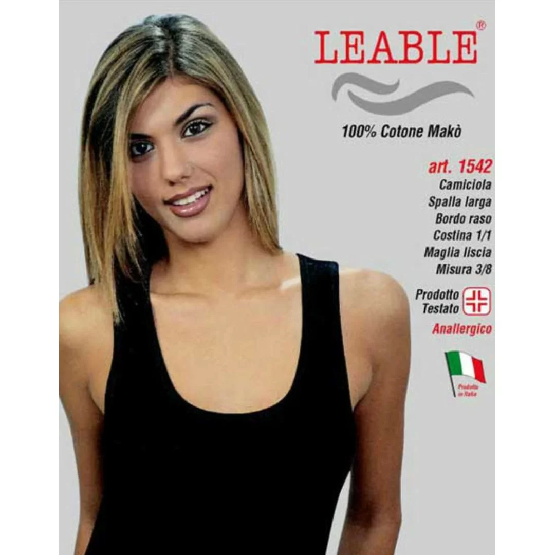 Canotta Donna Spalla Larga Leable art. 1542 set 3 pezzi
