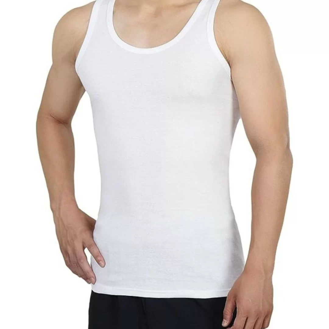 Canotta Spalla Larga Uomo LineaBlu in Cotone Girocollo 2