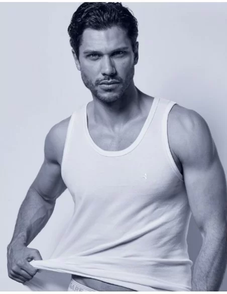 Canotta Uomo Navigare art. 110 Spalla Larga set 3 pezzi