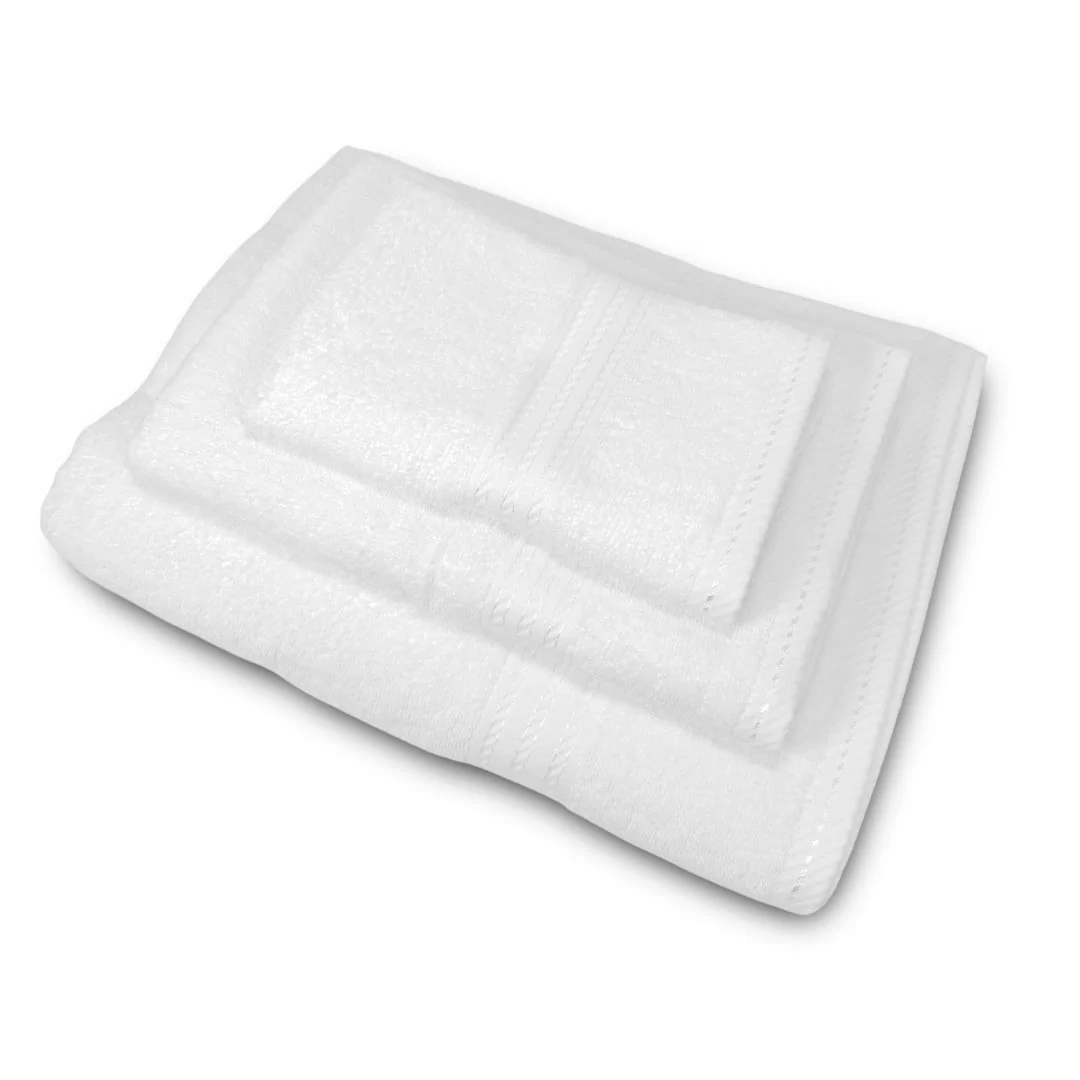 Tris Asciugamani Bagno LineaBlu art. Riga...