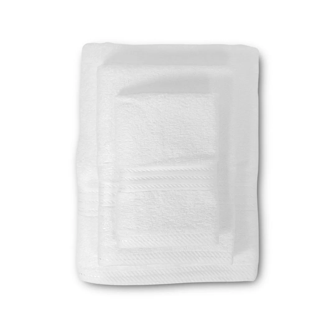 Tris Asciugamani Bagno LineaBlu art. Riga...