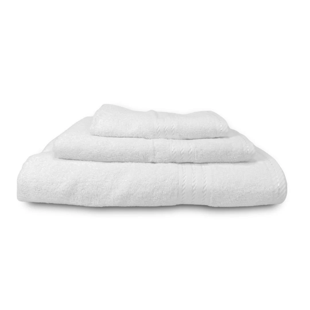 Tris Asciugamani Bagno LineaBlu art. Riga...