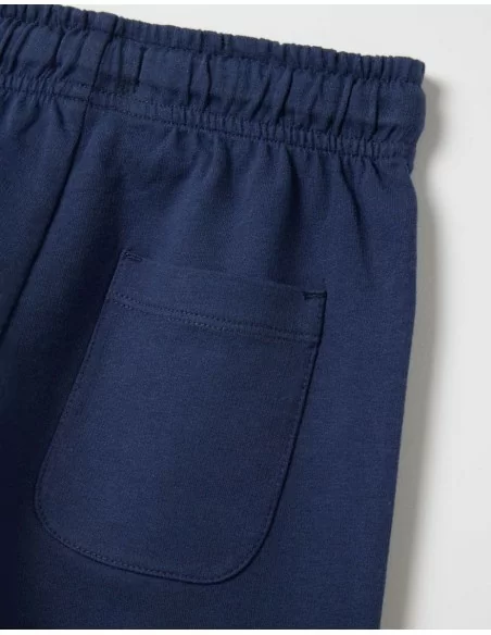 Pantalone Corto Scuola Bambino Blu 100% Cotone