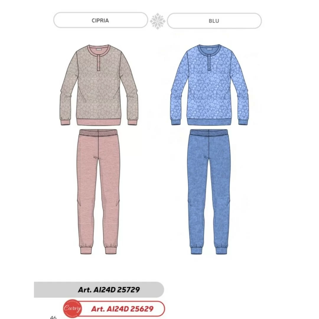 Pigiama Donna Invernale Kissimo art. 24D25729 Punto Milano 2