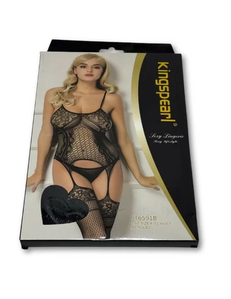 Body Trasparente Nero art. JT6591B