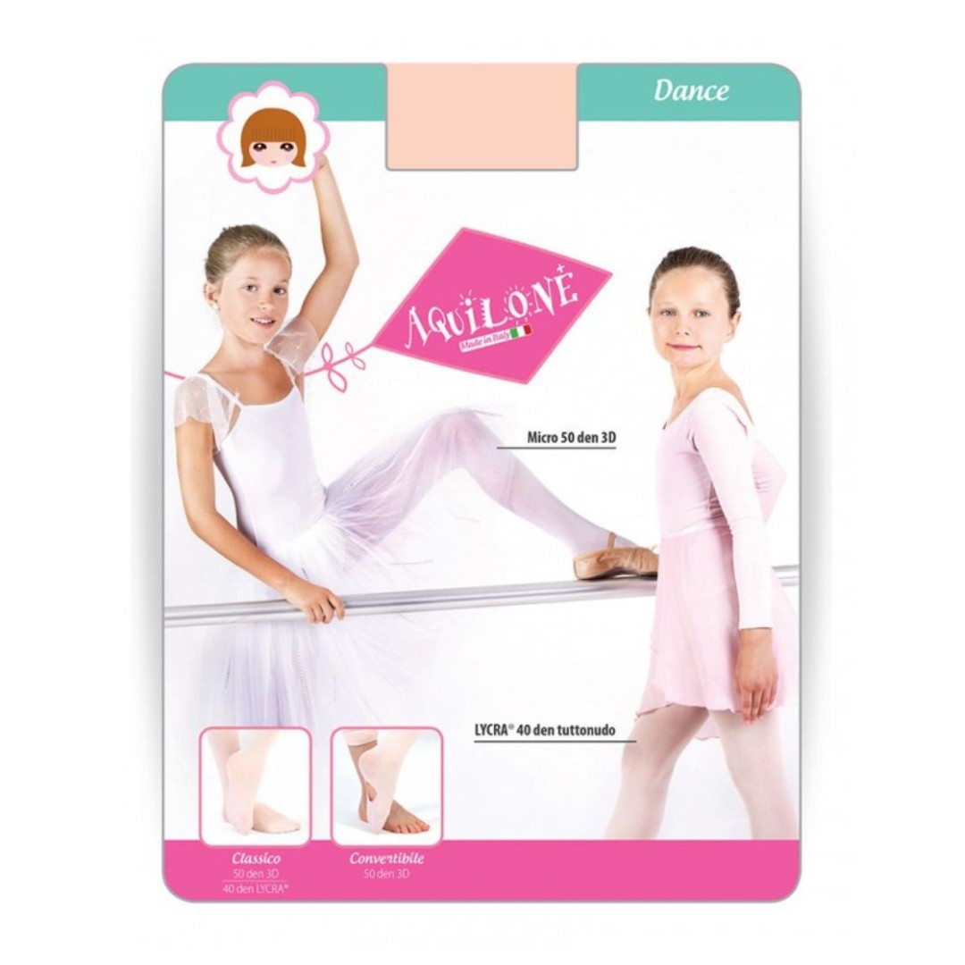 Collant Bambina Aquilone art. Dance Micro 60 Convertibile