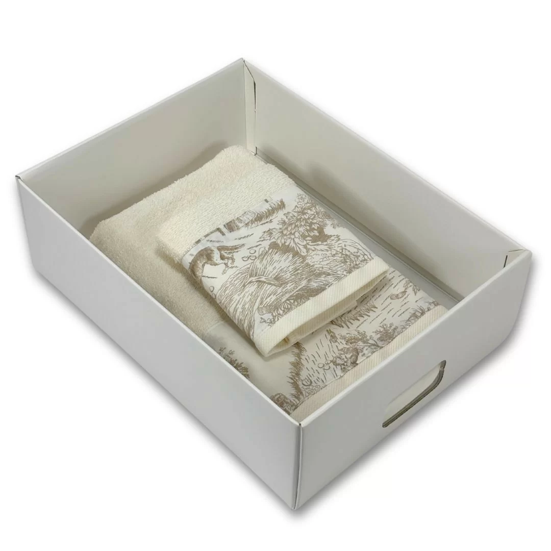 Coppia Asciugamani Spugna LineaBlu art. Perla...