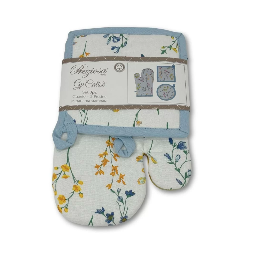 Guanto Cucina e Presine Preziosa Home art. Calise