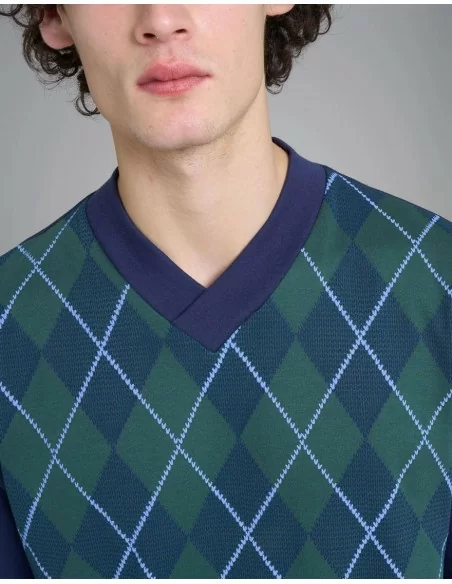 Pigiama Uomo Invernale Ragno art. U962N2 Scollo V Tartan