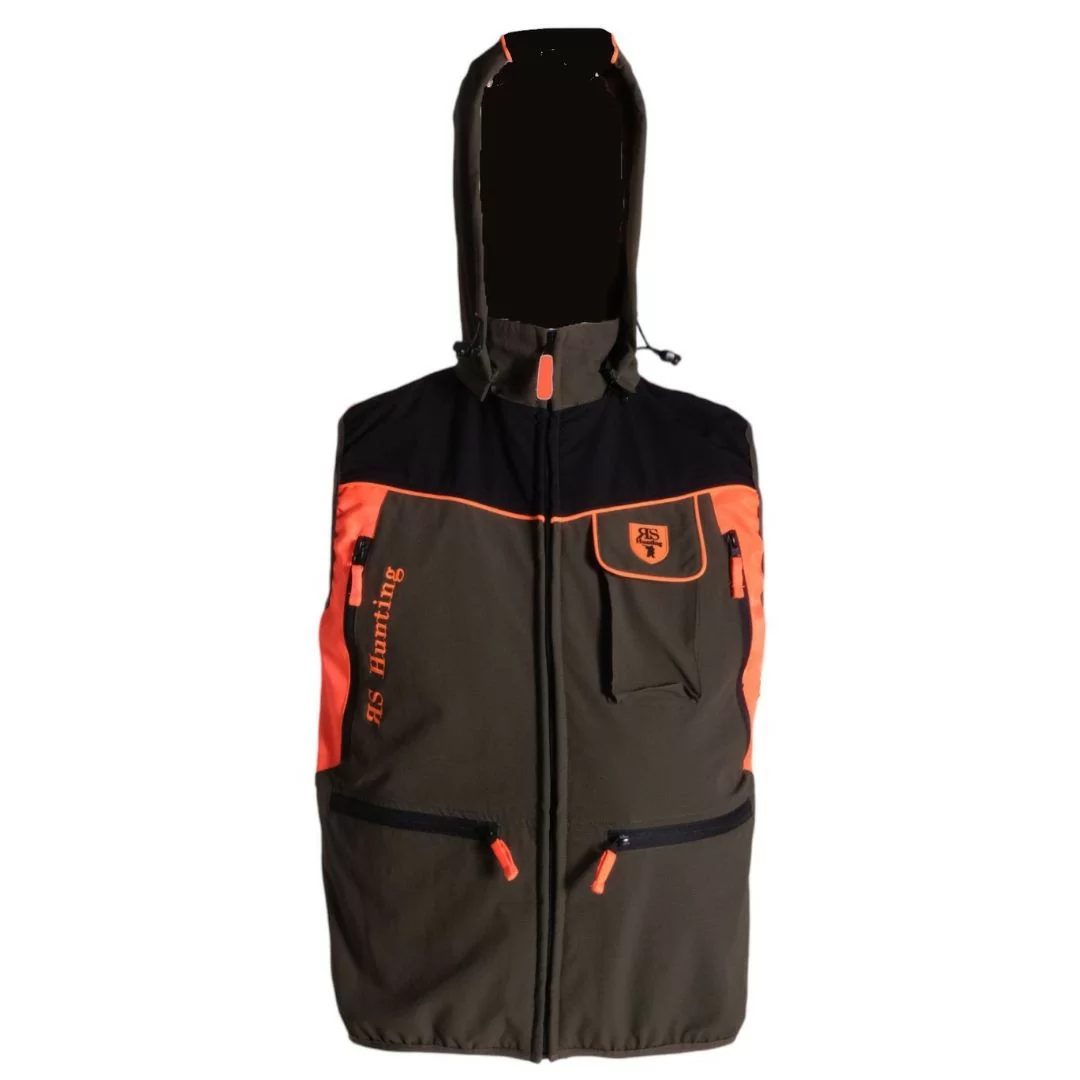 Gilet Caccia Antistrappo Rs Hunting art. LV602 Arancio Fluo