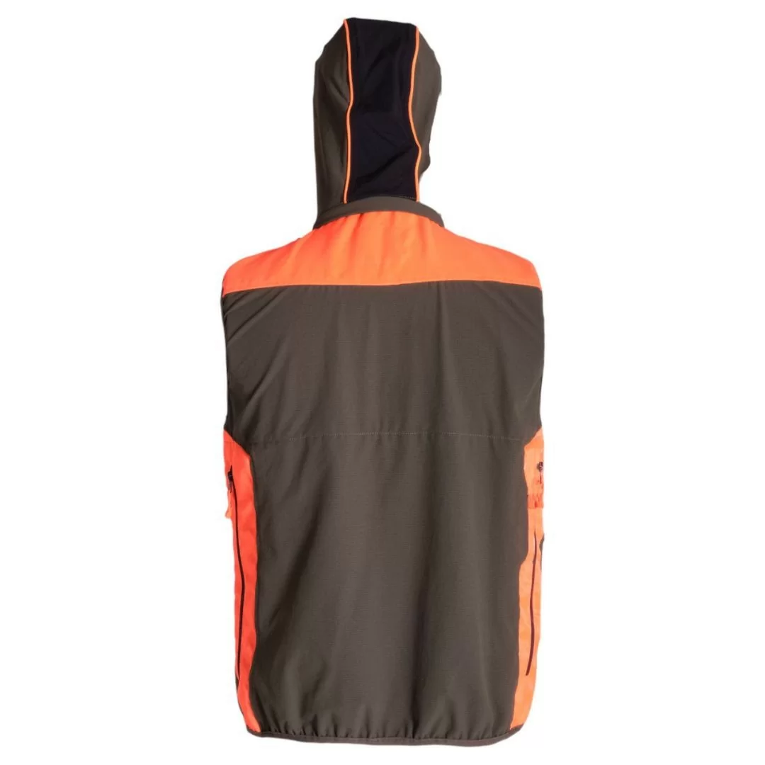 Gilet Caccia Antistrappo Rs Hunting art. LV602 Arancio Fluo 2