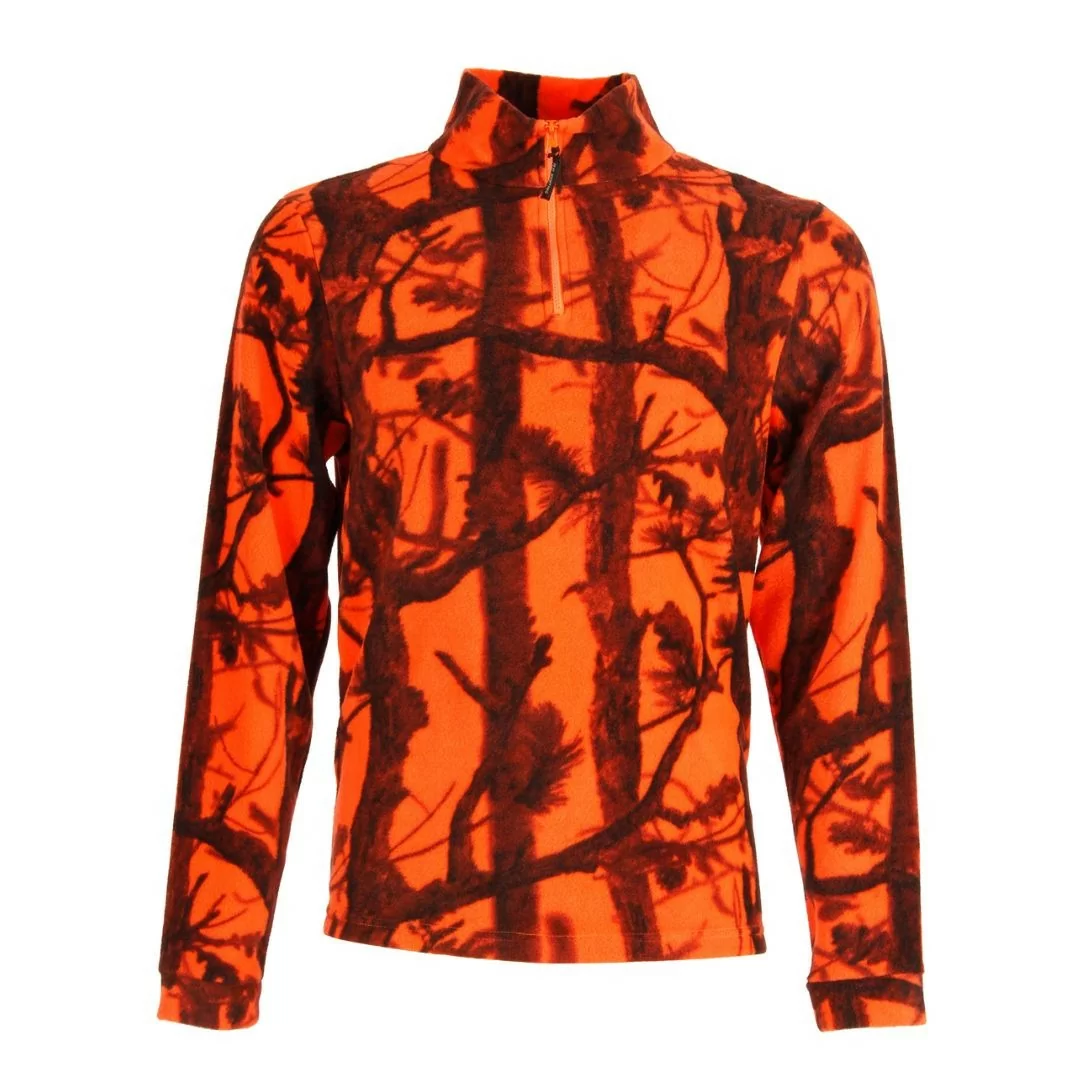 Felpa Pile Leggero Rs Hunting art. J640 Arancio Bosco