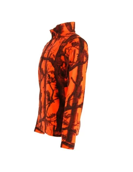 Felpa Pile Leggero Rs Hunting art. J640 Arancio Bosco