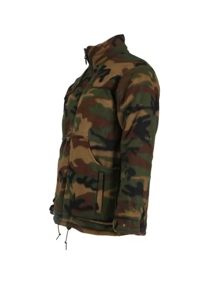 Felpa Pile con Zip Al Collo Rs Hunting art. J653 Mimetico