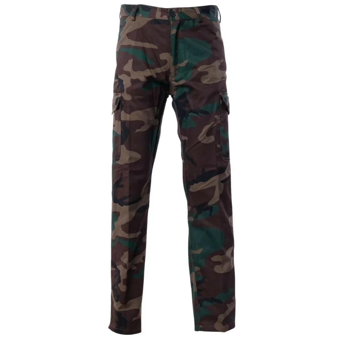 Pantalone Multitasche Flanella Rs Hunting art. T-90 Mimetico