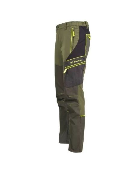 Pantalone Caccia Elastico Rs Hunting art. T-150 Giallo Fluo