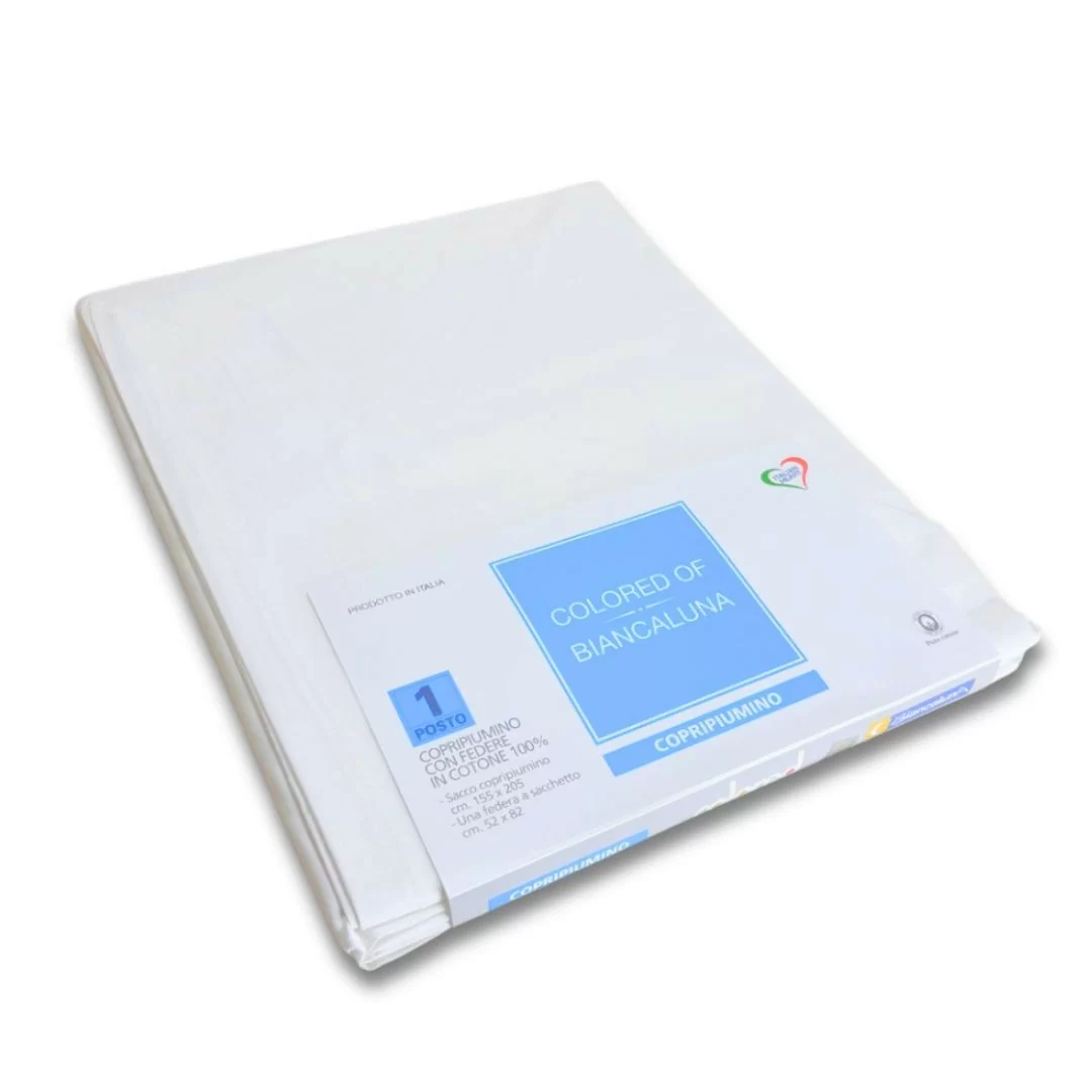 Sacco Copripiumino Bianco Biancaluna art. Colored