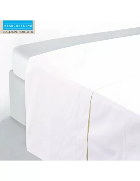 Lenzuolo sopra Singolo Biancaluna art. Bianchissimo Hotellerie