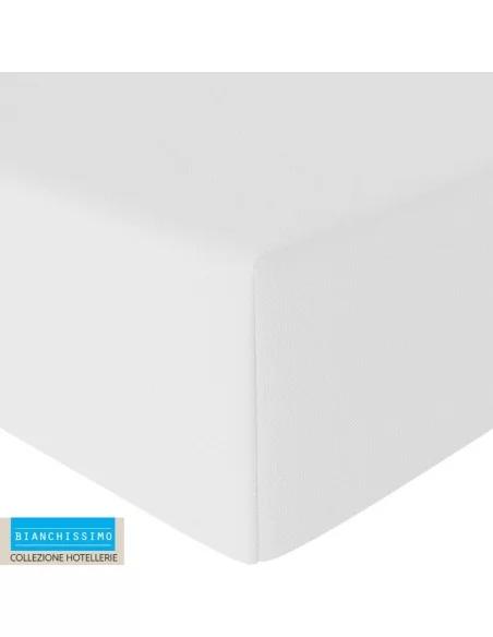 Lenzuolo Sotto Con Angoli Singolo Biancaluna art. Bianchissimo