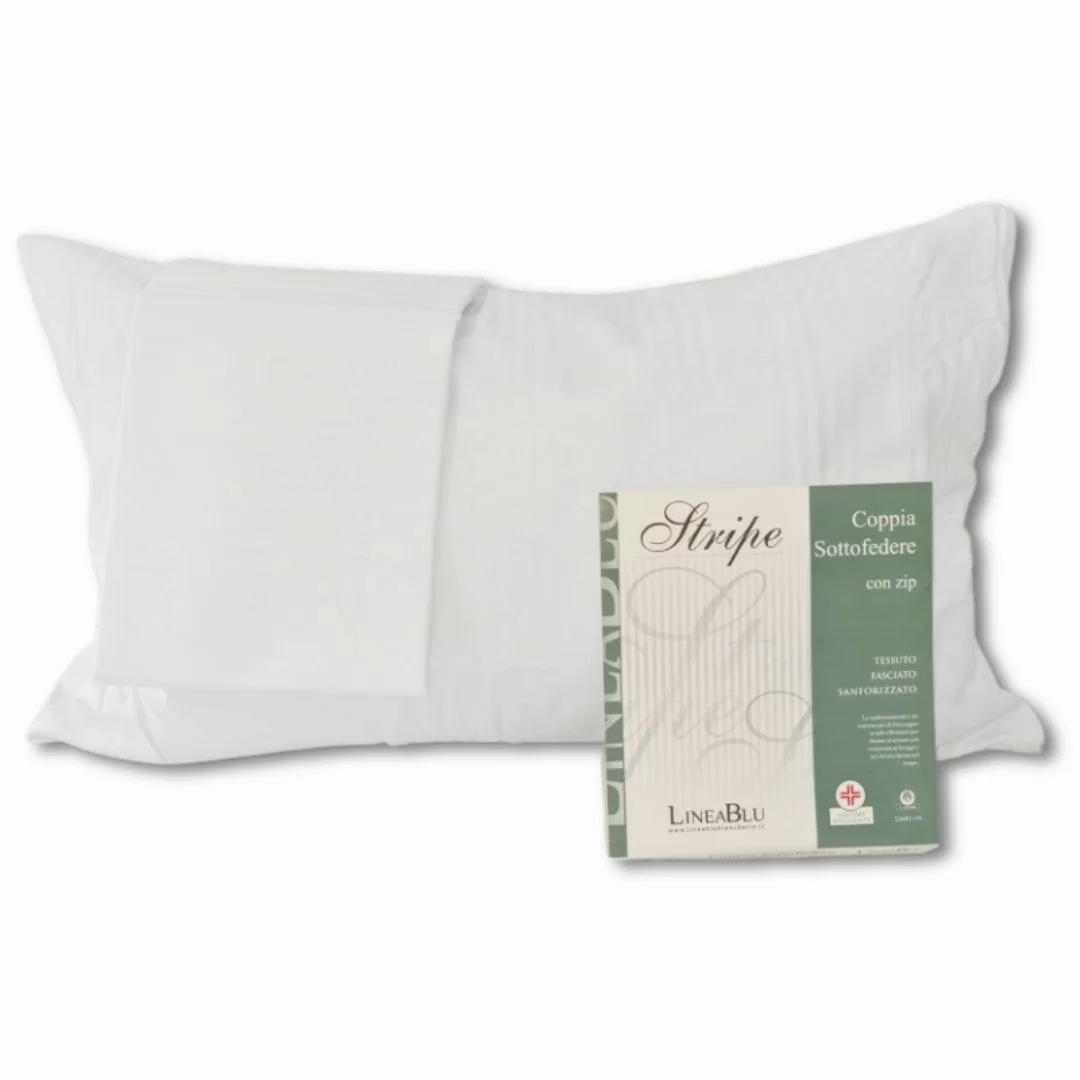 Coppia Copriguanciale Cerniera LineaBlu art. Stripe 2