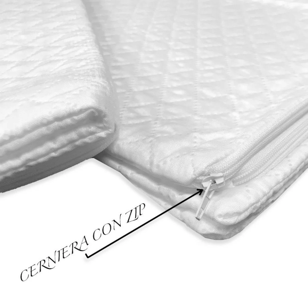 Coppia Copriguanciale Trapuntata Antiacaro...