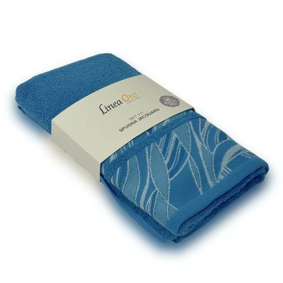 Coppia Asciugamani Linea Oro art. Lenia Spugna 2