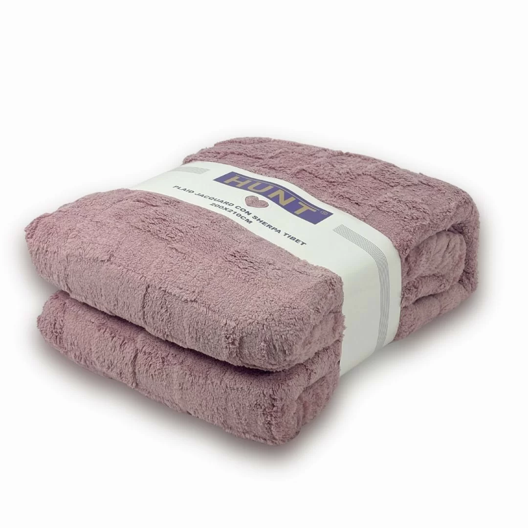 Plaid Matrimoniale Hunt art. Tibet con Sherpa