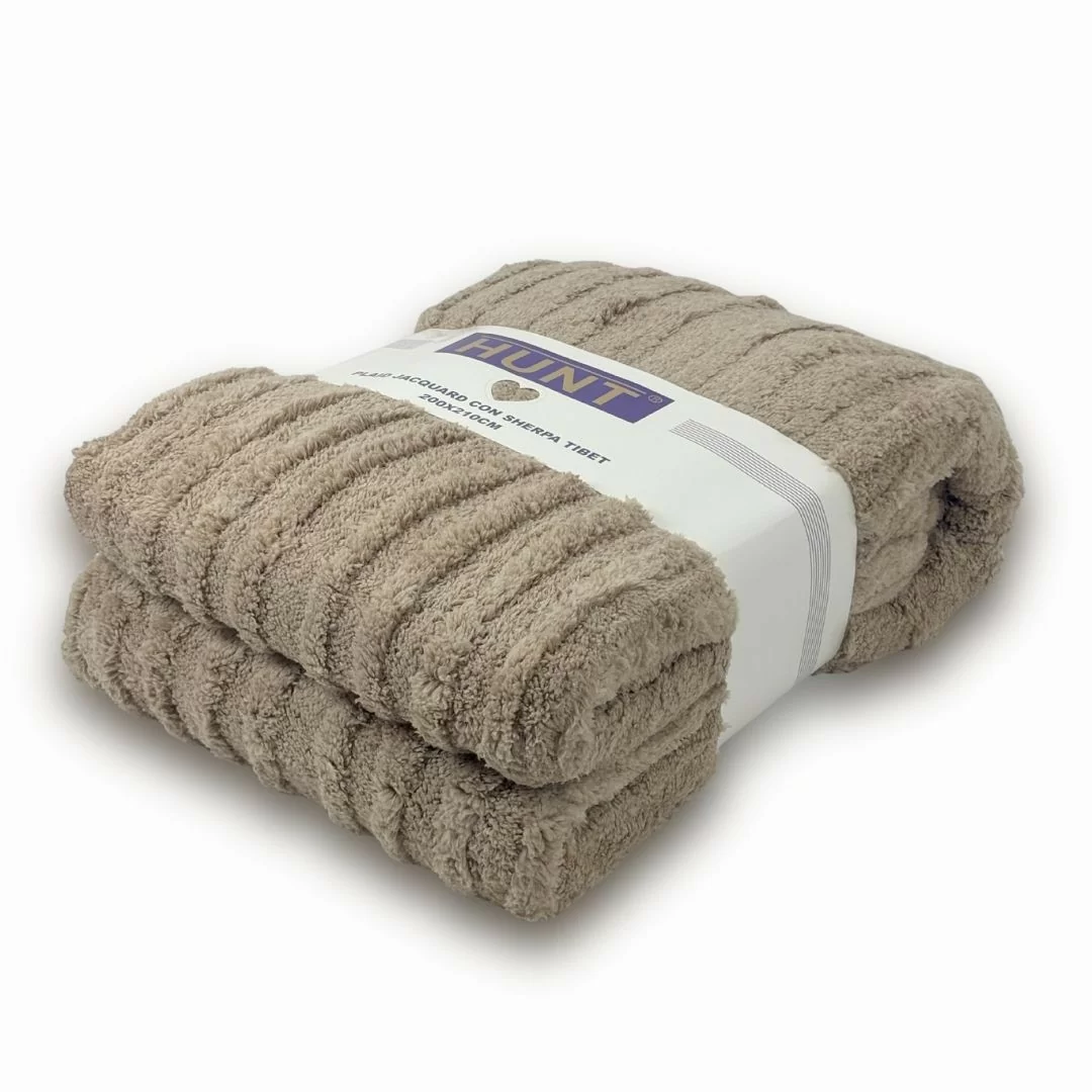 Plaid Matrimoniale Hunt art. Tibet con Sherpa