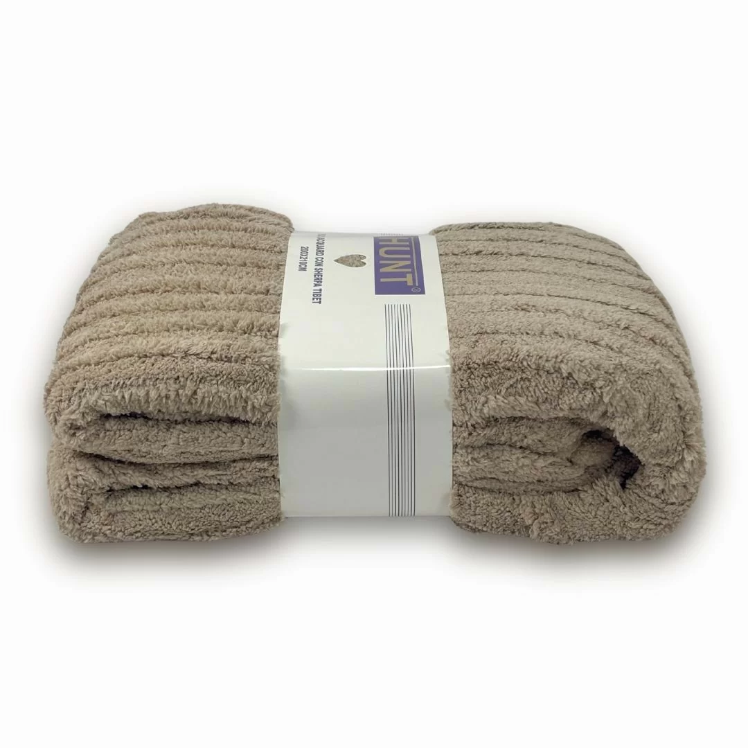 Plaid Matrimoniale Hunt art. Tibet con Sherpa