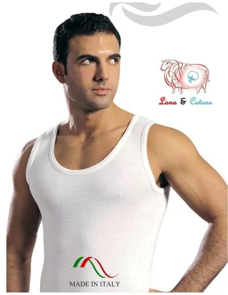 Canotta Intima Uomo Leable art. 87 Spalla Larga Tripack
