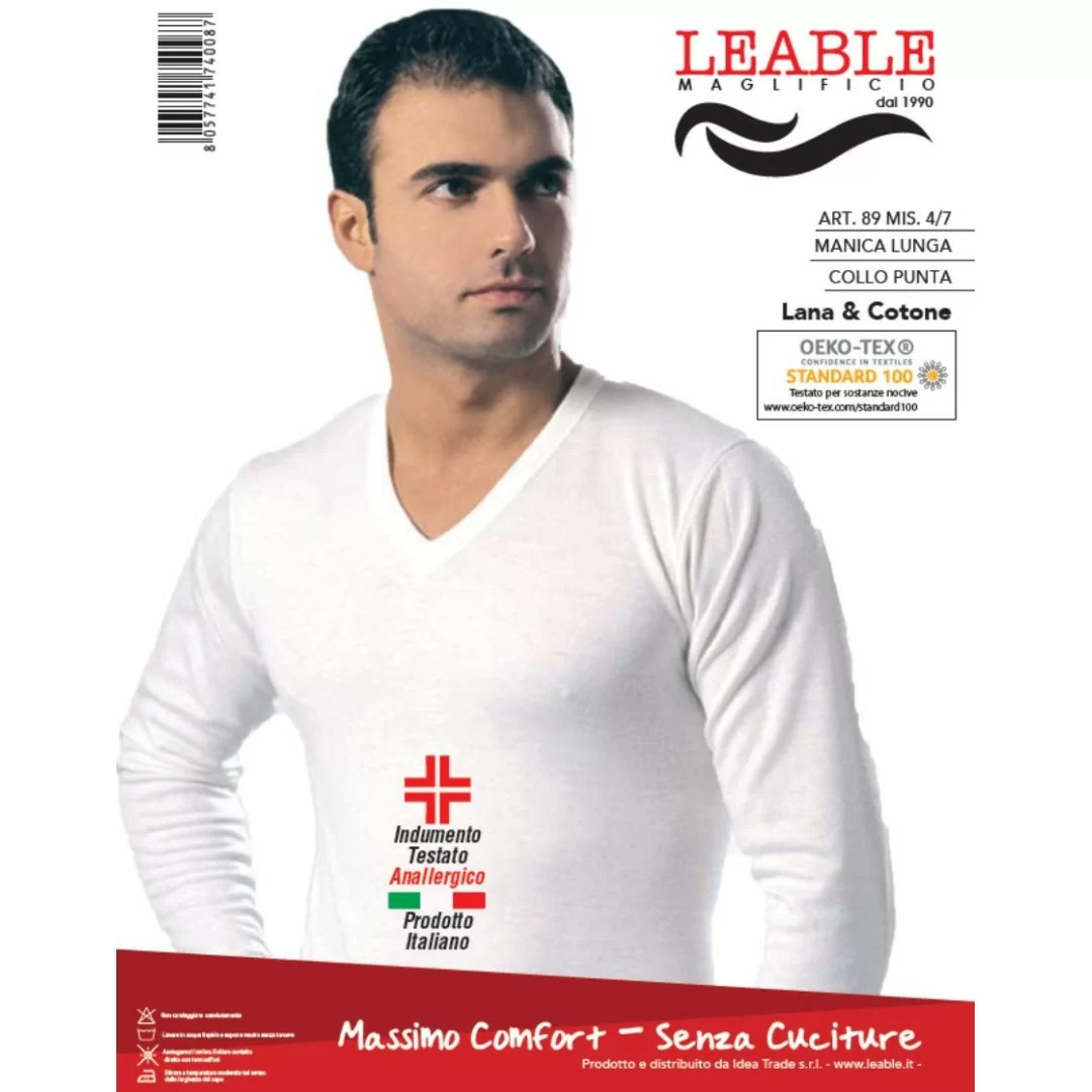 Maglia Intima Uomo Manica Lunga Leable art. 89...