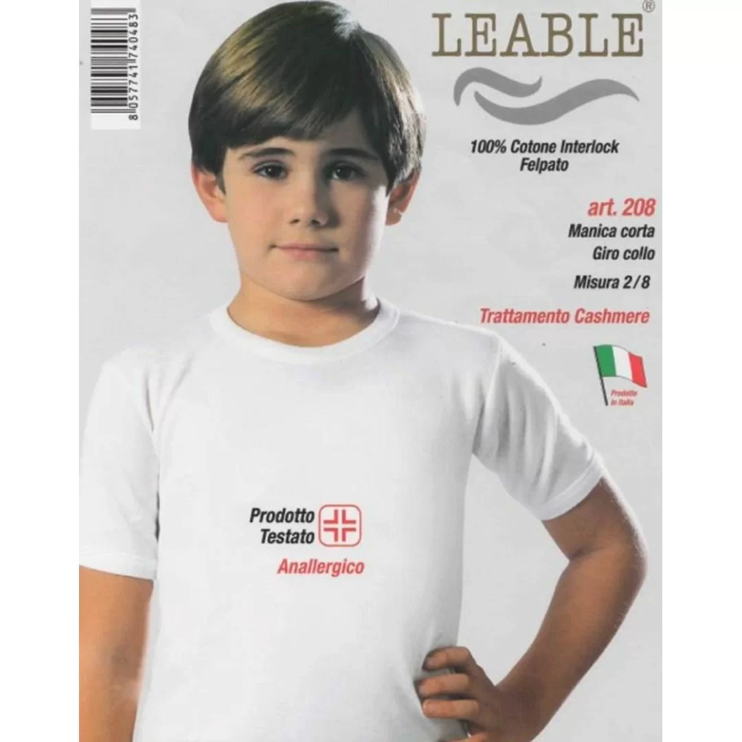 T Shirt Intima Bambino Leable art. 208 Caldo Cotone 2