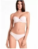 Reggiseno a Fascia Lormar Pura Coppa B graduata spalline removibili