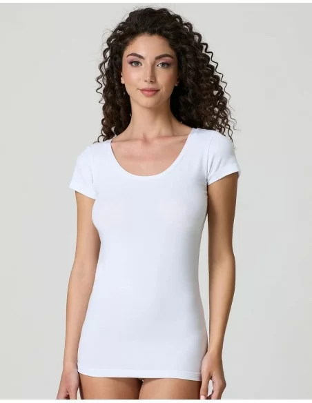 Maglia Intima Donna Manica Corta Jadea art. 4181 set 3 pezzi