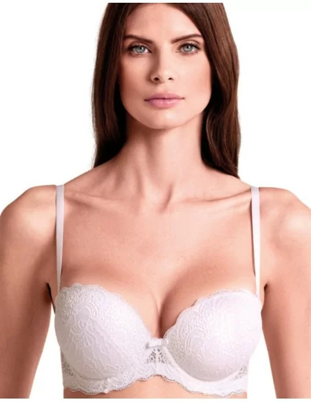 Reggiseno Super Push Up Lormar Extra Double Pizzo Coppa B