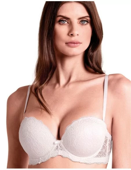 Reggiseno Super Push Up Lormar Extra Double Pizzo Coppa B