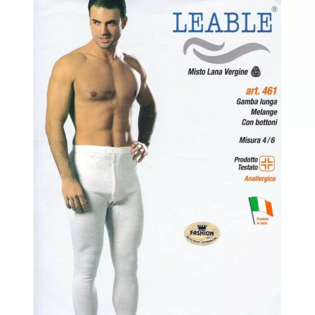 Mutande da Uomo Lana Gamba Lunga Leable art....