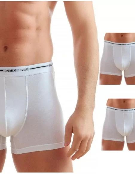 Boxer Uomo Cotone Elasticizzato Enrico Coveri art. EB1000 set 3 pezzi