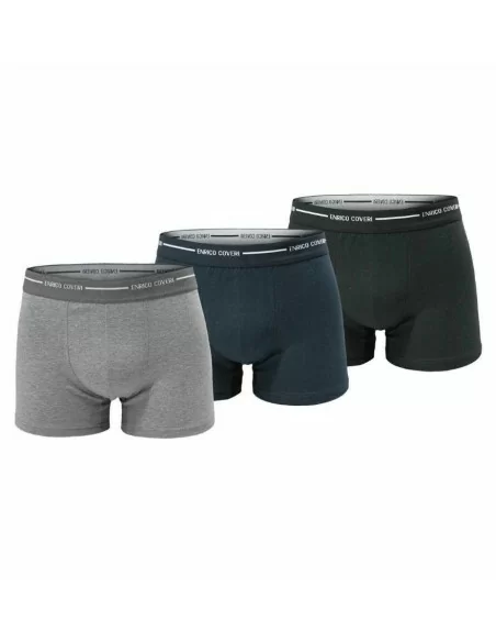 Boxer Uomo Cotone Elasticizzato Enrico Coveri art. EB1000 set 3 pezzi
