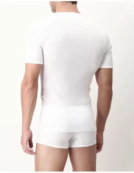 T Shirt Intima Uomo Cotone Scollo a V Bipack