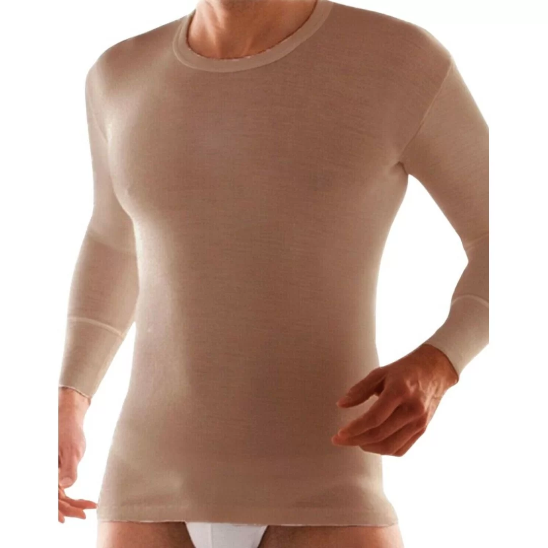 Maglia Intima Uomo Lana Leable art. 425 Manica Lunga 2