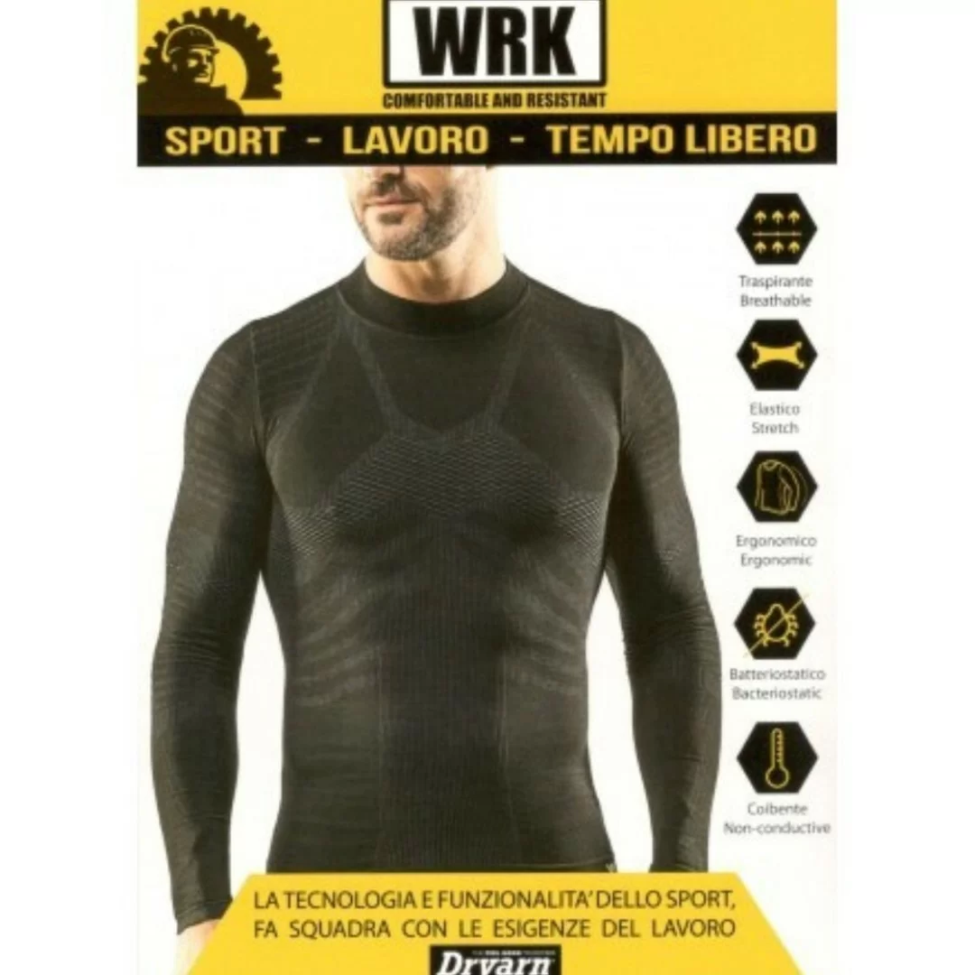 Maglia Termica Lupetto Uomo art. WRK302 Dryarn...