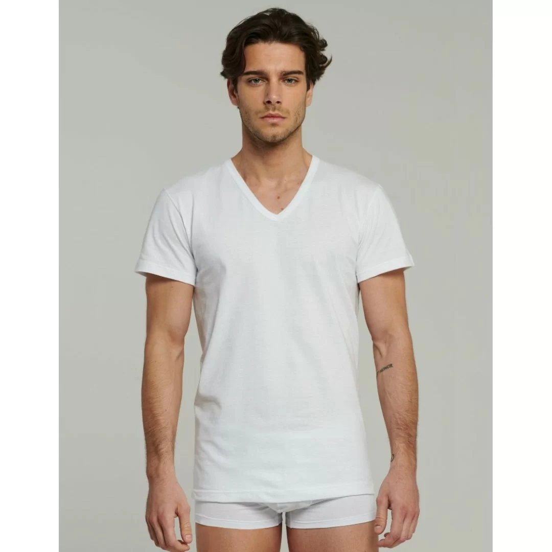 T Shirt Intima Uomo Kissimo art. WT112 Scollo V 2
