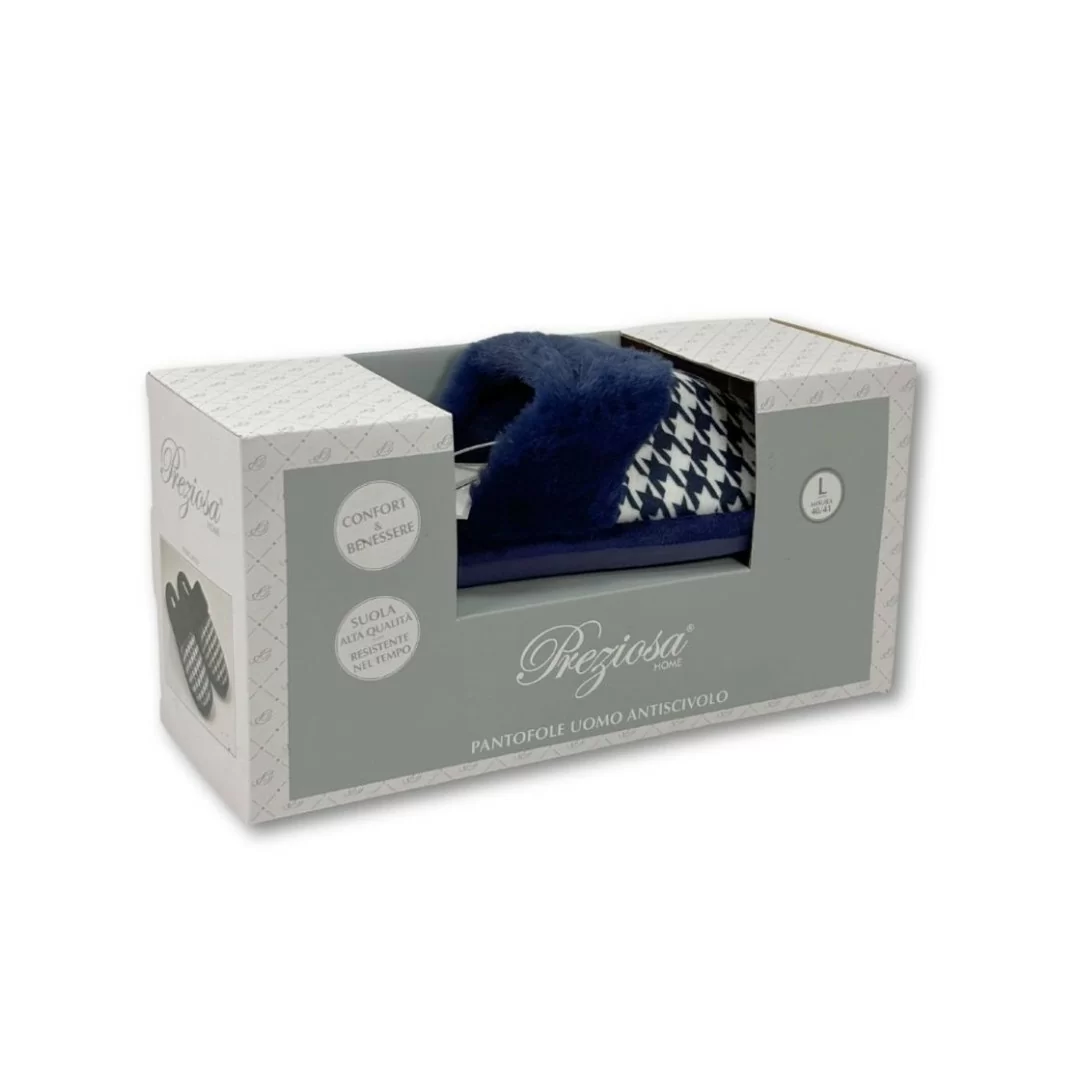 Pantofola Invernale Uomo Antiscivolo Preziosa Home